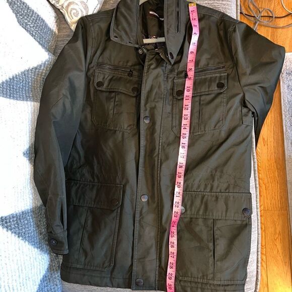 NWOT Michael Kors Mens Military Field Jacket Coat Green Size M - Picture 12 of 12